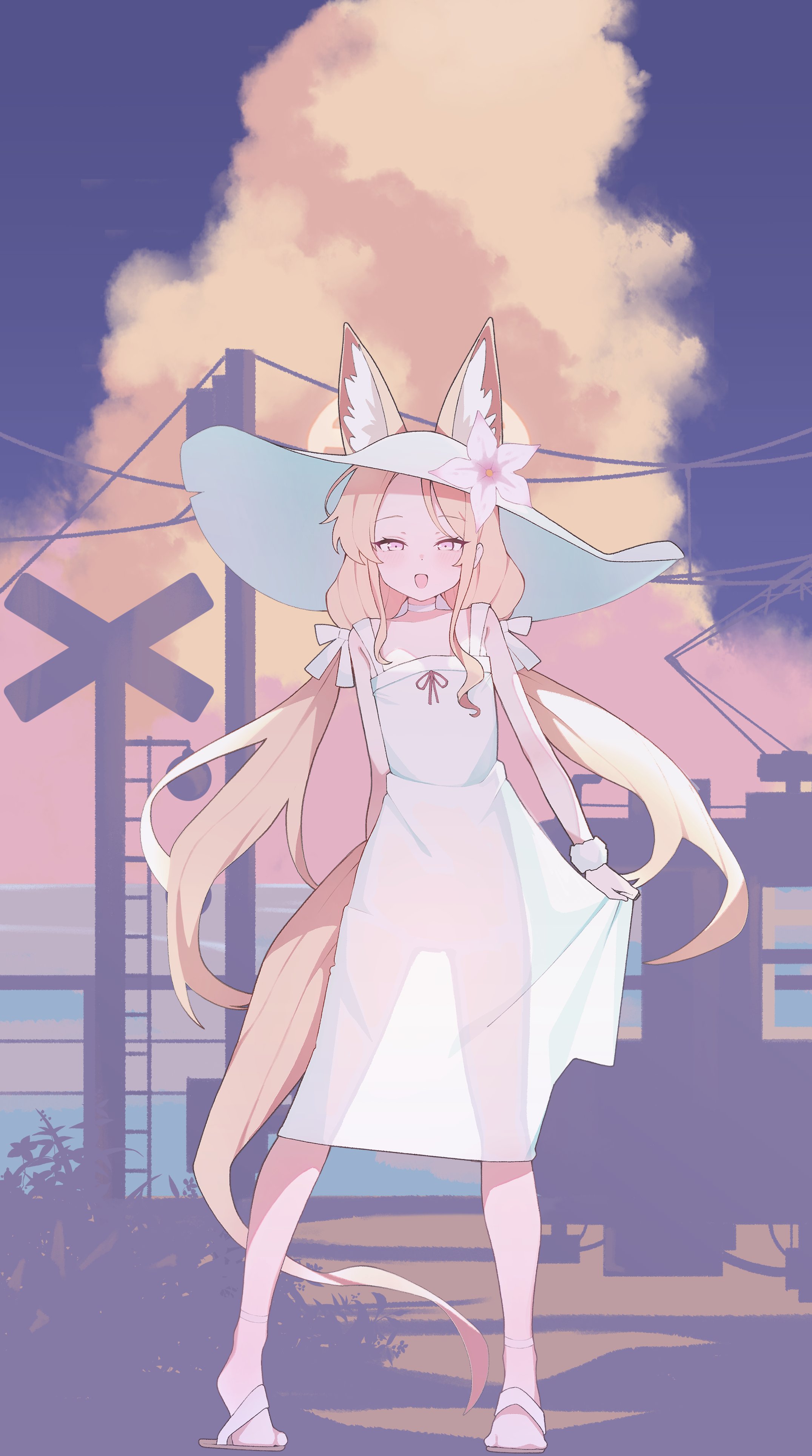 image of a cute foxgirl